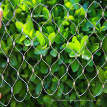 304/316 Hot Sale Protecting Ferruled Stainless Steel Wire Rope Mesh For Animals Flex stainless steel rope wire aviary mesh